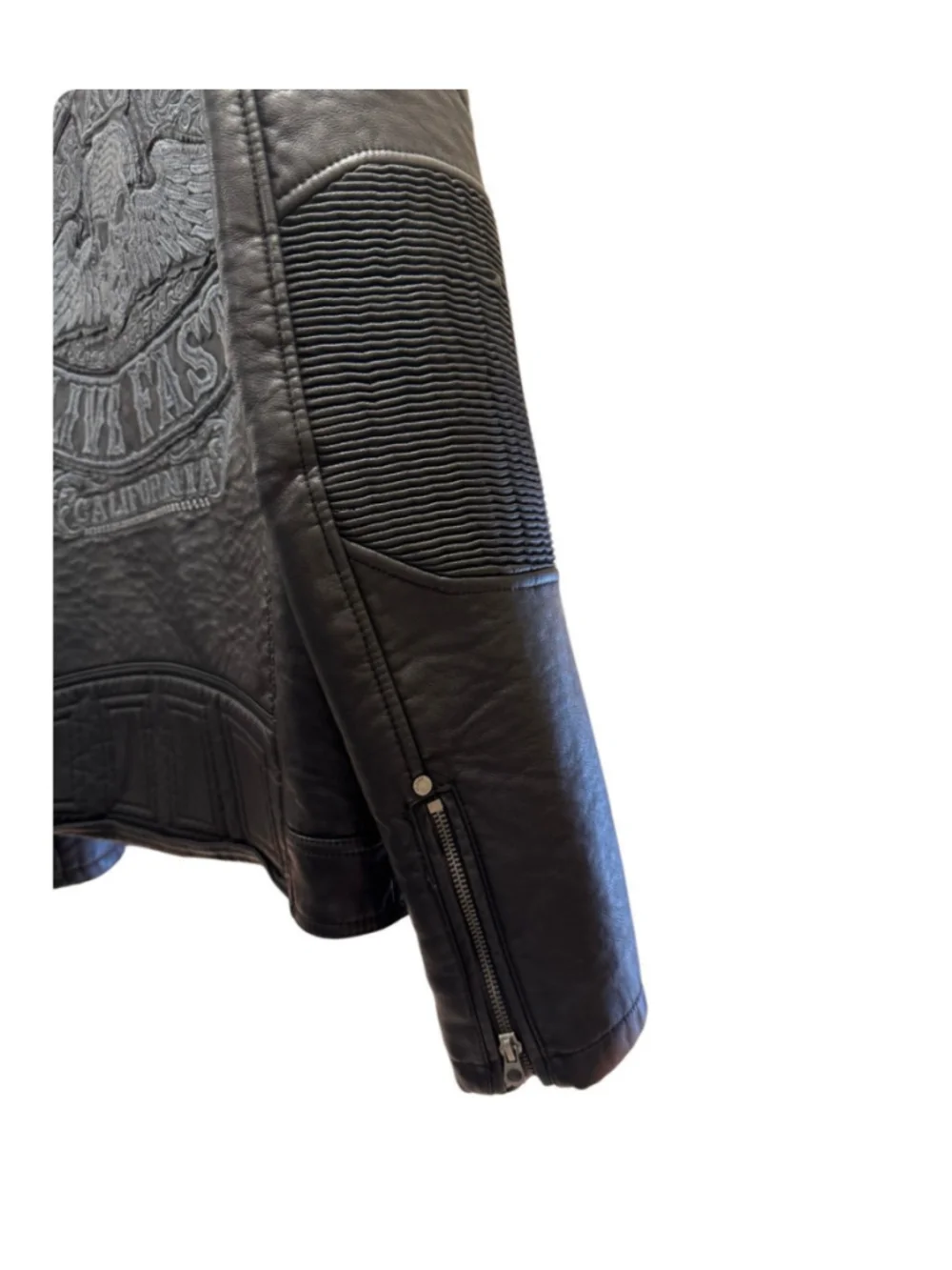 Men’s Affliction “Live Fast” Moto Jacket Size Large - Picture 4 of 7
